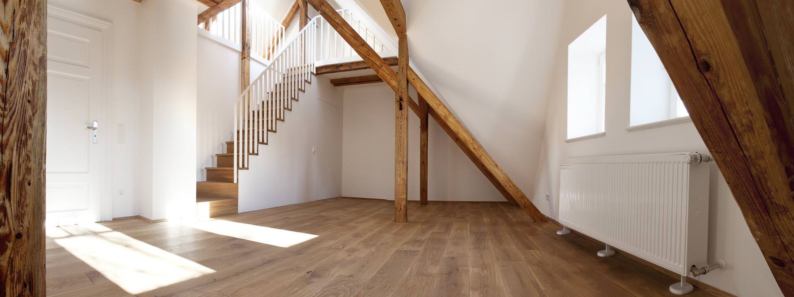 Sanierung eines denkmalgeschützten Doppelhauses