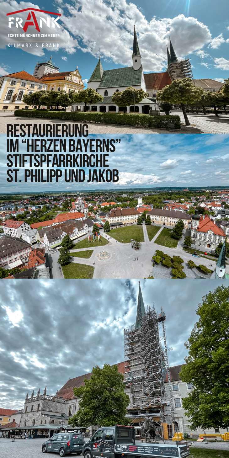 Start der Restaurierungsarbeiten Stiftspfarrkirche St. Philipp und Jakob Altötting
